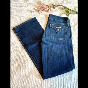 LIKE NEW !!!! 29 Hudson Bootcut 2% Elastic Blue Jeans